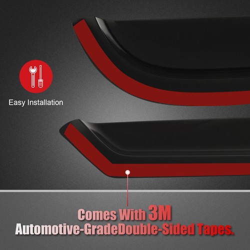 Rain Guard Tape-On Window Visors For 00-06 Yukon/Tahoe/Escalade - Picture 3 of 16
