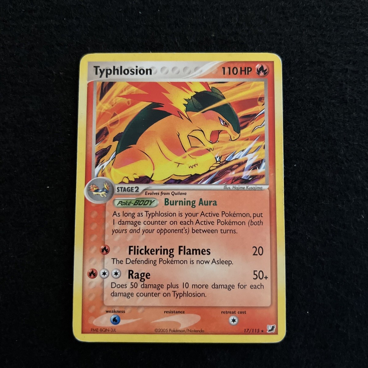 2016 Pokémon Hanafuda Typhlosion PSA 10 Typhlosion Pokemon Hanafuda Mario Pikachu October