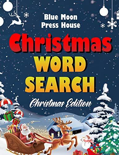 Christmas Word Search : Easy Large Print Puzzle Book for Adults, Kids ...