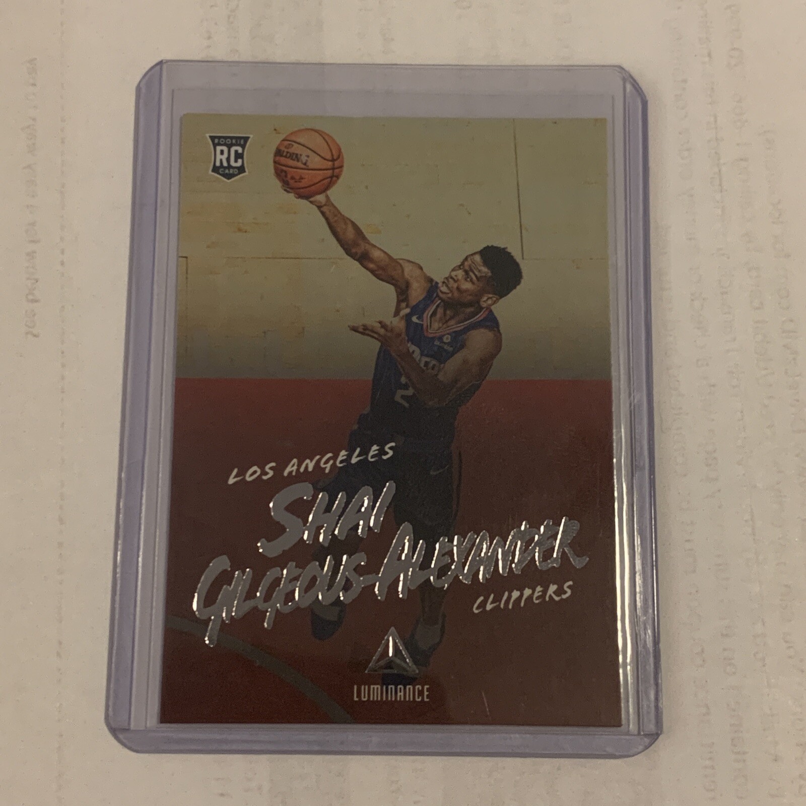 2018-19 Panini Chronicles Luminance SHAI GILGEOUS ALEXANDER RC Rookie #162 🏀