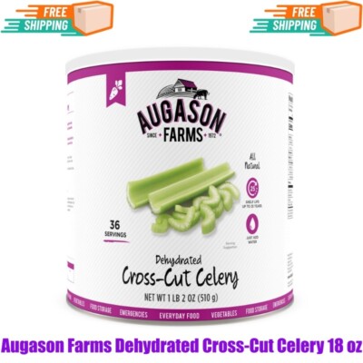 Augason Farms Dehydrated Cross-Cut Celery 18 oz