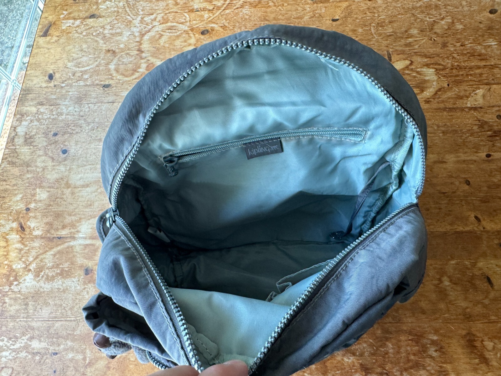 KIPLING GREY HANDBAG RUCKSACK BACKPACK MONKEY TEX… - image 12