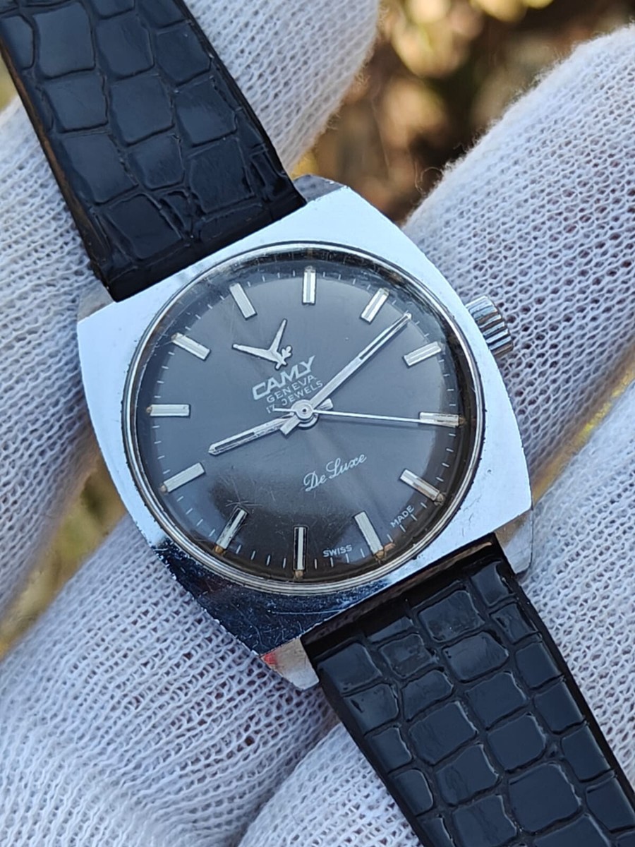 Vintage SWISS CAMY GENEVA DE LUXE 17 Jewels Manual Men's Watch