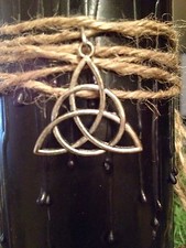 Triple Black Spell Candle ~Banish, Protection, Samhain, Ritual, Wicca, Pagan