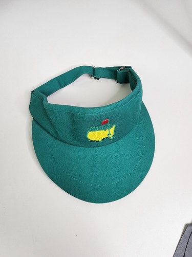Vintage masters golf tournament green logo visor american needle USA adjustable - Picture 3 of 9
