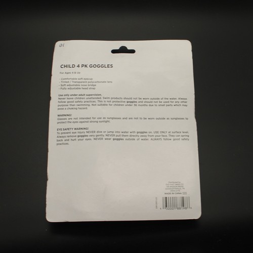 Children's 4 Pack Swimming Goggles - New Damaged Packaging - See Description -01 - Picture 2 of 2