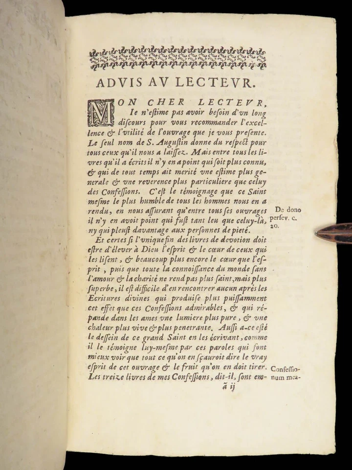 1676 Confessions of Saint Augustine Catholic Doctrine Predestination Philosophy Foto 4 de 4