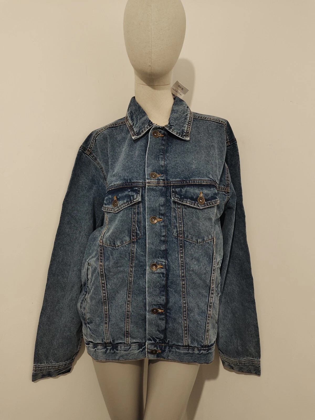 Cotton On Seattle Denim Trucker Jacket Size Medium