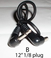 New FOUR 4 Piece 12" 3.5mm Plug to Male PC Sync Cord Flash Cable