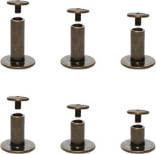 YUYUDEHM 120 Sets Chicago Screws Leather Assorted Kit, 6 Sizes Chicago Binding S
