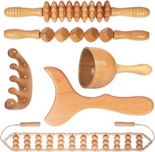 Wood Therapy Massage Tools Maderoterapia Kit Body Sculpting Tools for Lymphatic
