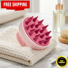 Silicone Scalp Massager Shampoo Brush Hair Scalp Scrubber Massage Comb Brush