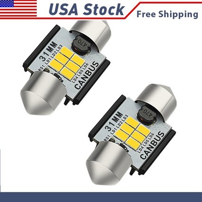 LED Light 2Pcs For Parking Maker Dome Map Door License Plate White Light 2/4x P