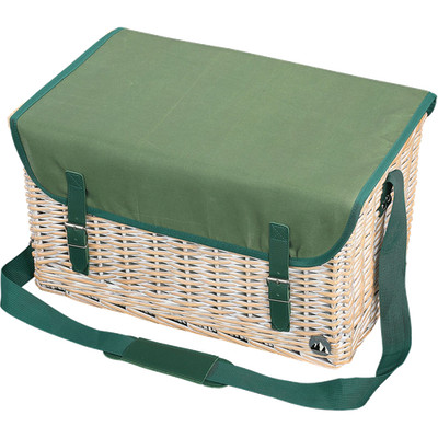 cilio Picnic Hamper Ponza, Sleeps 4, Wicker Braided Hamper, Dec...