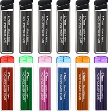 HESTYA 360 Pcs Color Lead Refills 0.7 mm HB 30 Count (Pack of 12), Black 