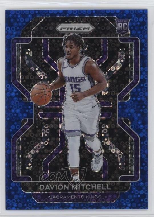 2021-22 Panini Prizm Fast Break Blue Prizm 111/150 Davion Mitchell #312 18uk