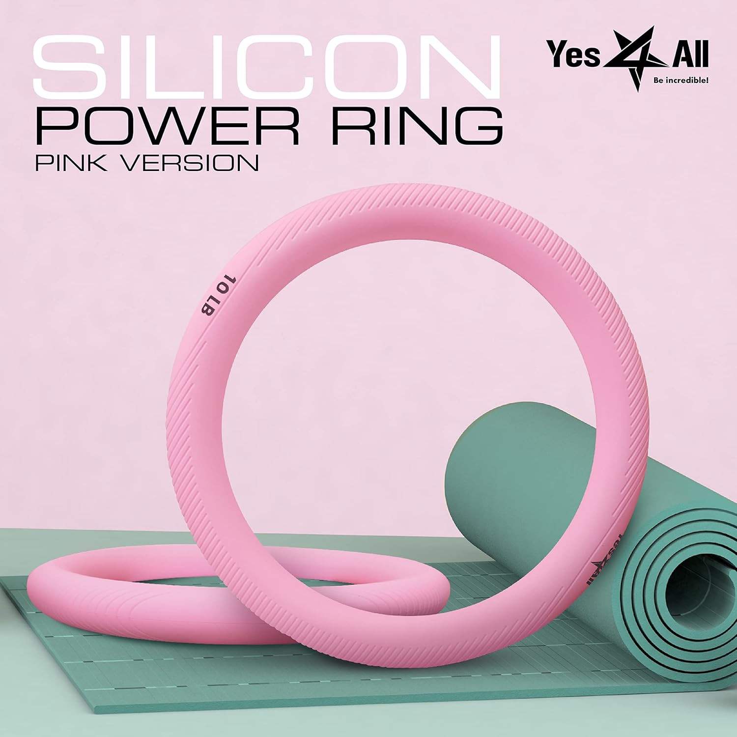 Power Ring 10Lbs, Weight Ring, Weighted Circle, Kettlebell for Yoga Exercise, Ae