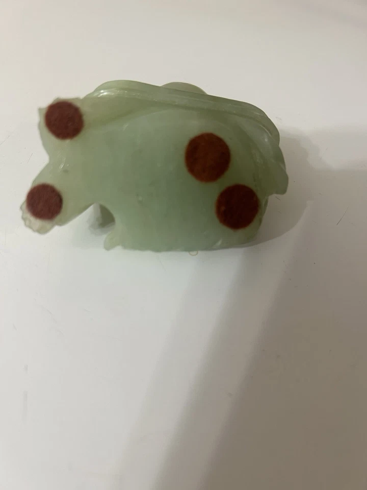 中国天然绿玉尼弗里特笑快乐佛像雕塑 — 第 3/3 张图片