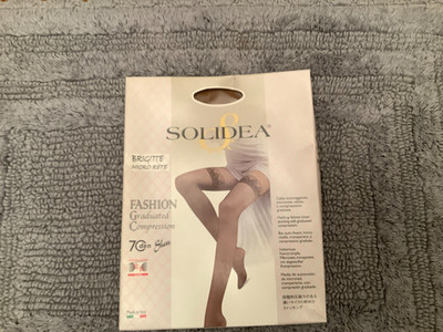 SOLIDEA Italy Brigitte Micro rete graduated compression thigh high M