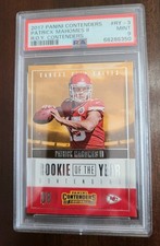 2017 Panini Contenders ROY #RY-3 Patrick Mahomes RC, PSA 9, Awesome Card!
