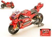 Maisto 1/18 Moto Motogp Ducati GP23 2023 Bastianini Statisches Modell Diecast