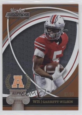 2021 Alumination NIL Collegiate Edition Alpha Orange /99 Garrett Wilson 2b2