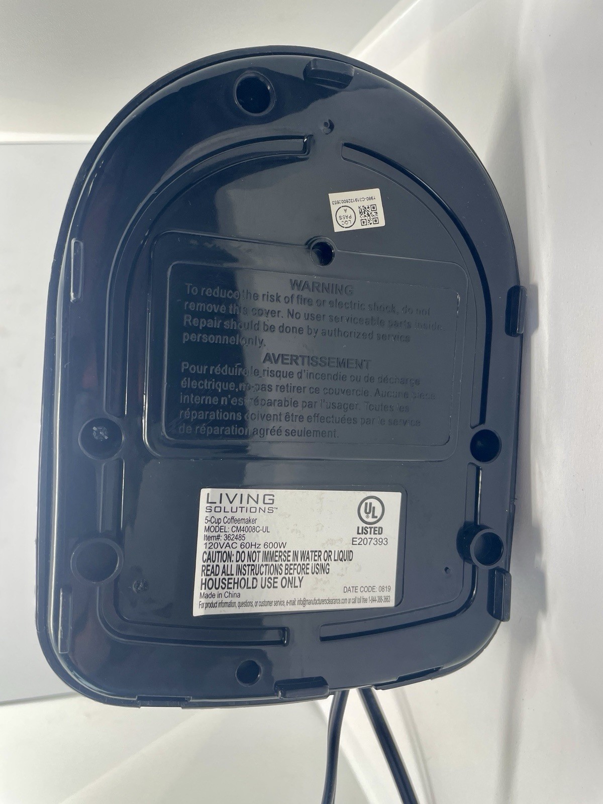 5 Cup Black Coffee Maker Living Solutions, Small Drip Coffee Maker Airbnb Office