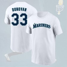 HOT!! Brendan Donovan #33 Seattle Mariners 2026 Player Name & Number Fan Look