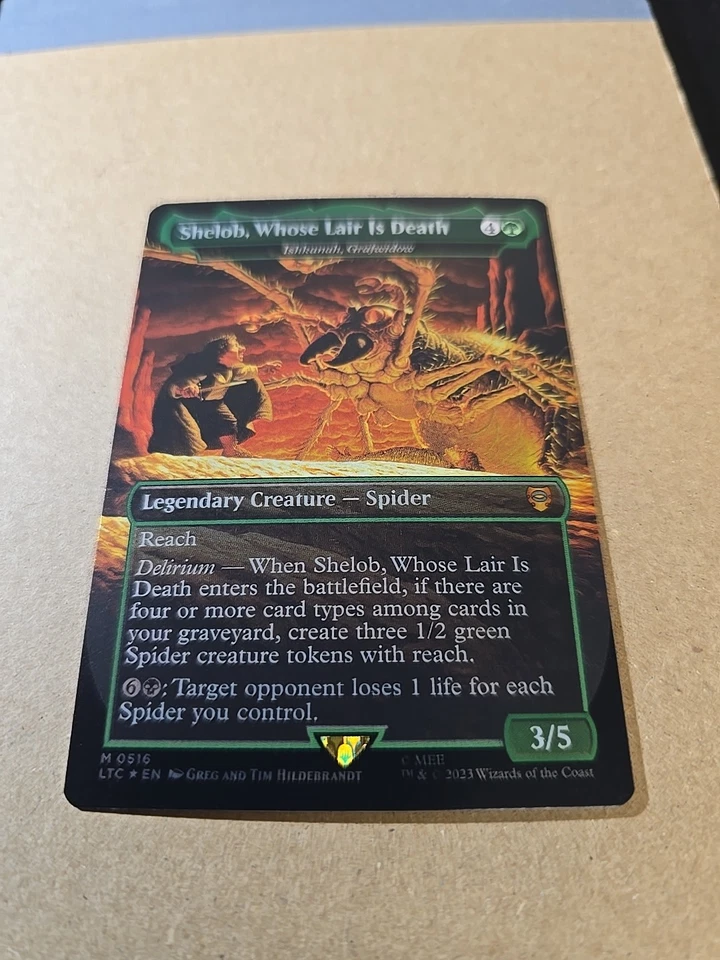 MTG: LOTR: Shelob, Whose Lair is Death - Ishkanah, Grafwidow Foil 0516 Mythic - Image 4 of 4