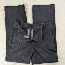 Talbots Newport Pant Dark Navy Stretch Career Trousers Women's 6 Office Preppy