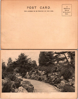 #ad Kew Gardens The Rockery Vintage Postcard S Hildesheimer London Unposted Toned $8.99