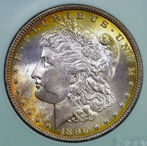 1896 Morgan Silver Dollar $1 ~ BU MS ☆☆☆Beautiful Toning!!☆☆☆