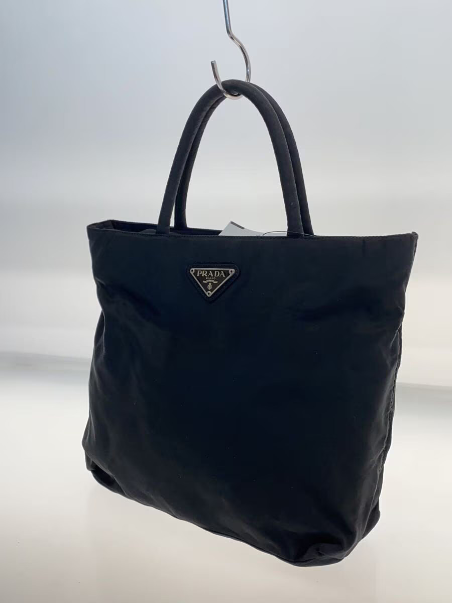 PRADA handbag nylon black plain thumbnail 2