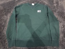 The North Face Heritage Patch Crew Sweatshirt Womens Small Green