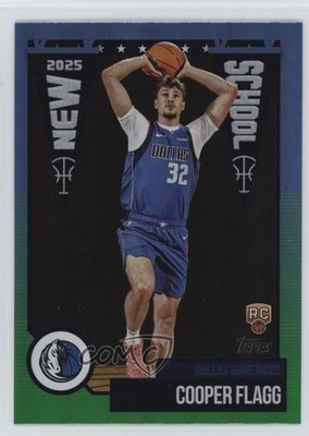 2025-26 Topps New School Green Rainbow 54/99 Cooper Flagg #NS-1 Rookie RC 0ff