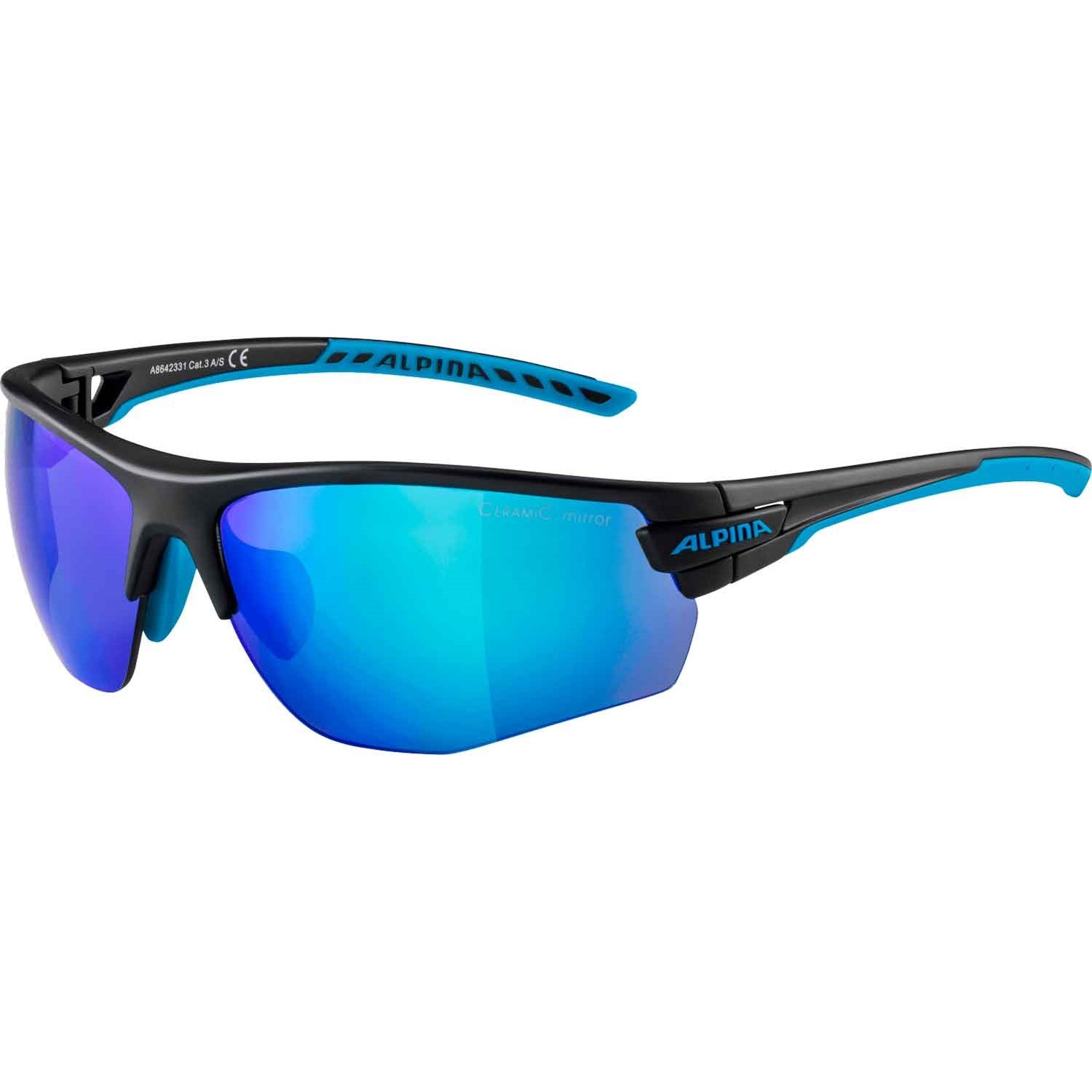Alpina Sonnenbrille Sportbrille Damen Herren Unisex mit Wechselscheiben + Etui