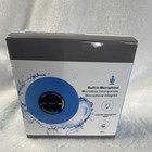 IPX4 Splashproof Bluetooth Portable Speaker w/ Mic 400mAh Round, Blue — photo 7