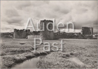 Feuersteinschloss aus N.E. Wales Ruinen Postkarte