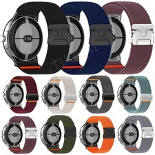 For Google Pixel 4/3/2/1 41mm 45mm Replacement Weave Nylon Loop Wrist Band Strap