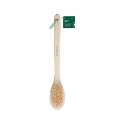 EcoTools Bath Bristle Brush, for Cleansing & Exfoliating, Synthetic Bristles, Br