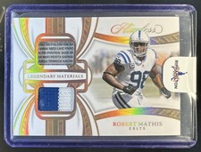 2025 Panini Flawless Robert Mathis Dual Patch Laundry Tag #/15