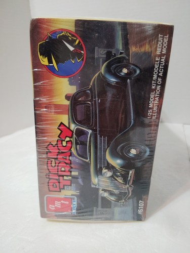 AMT Dick Tracy Ford Coupe Movie Car 1/25 Model Kit #6107 1990 NEW NIOB - Picture 2 of 10