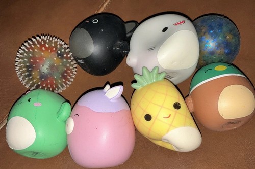 8pc Squishy Fidget Toy Lot Animal Stress Ball Sensory