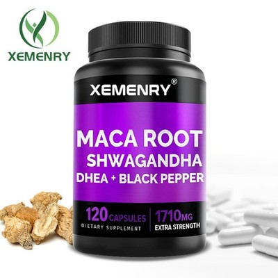 Maca Root Capsules -No Artificial Additives - 120pcs