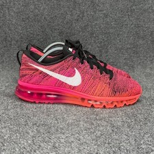 Nike Flyknit Max Zapatos para Correr Para Mujer 10.5 Rosa Lámina Caliente Lava Atlético Correr Entrenamiento