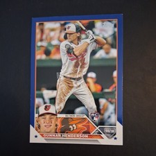 Gunnar Henderson 2023 Topps Series 1 Blue Rookie Parallel Baltimore Orioles RC
