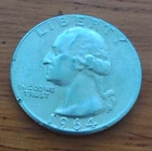 1964-P Washington Quarter 25C Silver 0.9 Business Strike KM#164