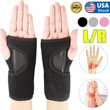 2x Carpal Tunnel Wrist Brace, Night Wrist Support No Pressure on Thumb for Work