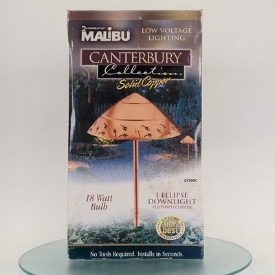 Vintage Malibu CS290C Canterbury Metal Ellipse Path Downlight 21'' Solid Copper