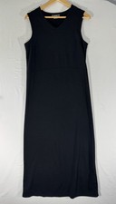 Eddie Bauer Women’s Minimalist Casual Black Maxi Dress Size Small Lounge Beach